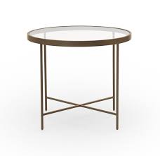Vienna Round Side Table With Glass Top