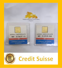 999 9 credit suisse gold bar ay