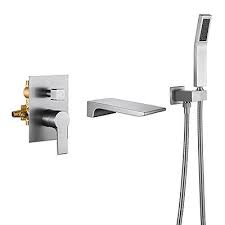 Modern Brass Tub Shower Faucet Set