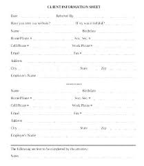 Employee Contact Form Template New Information Sheet Bpi Customer
