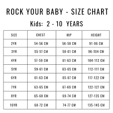 Rock Your Baby Size Chart Annie And Islabean