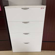 silver 4 drawer lateral file