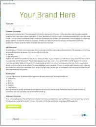 Job Advertisement Template Sample Cleaning For Resume Word Ad
