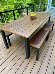 Custom Outdoor Dining Table Set With