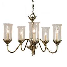 gothic solid brass 5 light pendant with