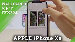 iphone xs change wallpaper set up