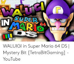 Of the rumors saying waluigi was in super mario 64 ds had to be real. Mario 64 Ds Memes