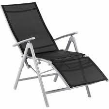 malibu metal recliner chair black