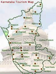 Karnataka tourist guide map travel map tourist destinations karnataka road map districts taluks tourist places karnataka map outline karnataka map image with district. Pin On India