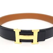 Hermes H Belt 70 Reversible Gold Buckle Womens Belts