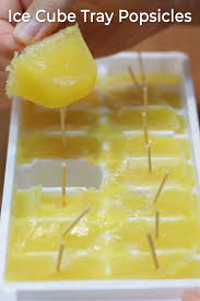 ice cube tray popsicles easy homemade