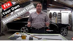 stainless steel trim repair dings