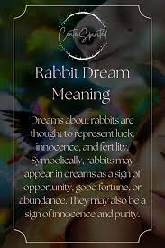 rabbit dream meaning symbolism