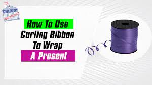 Using your flat iron again, the ribbon curl is a tight curl with more bounce and similar to a ringlet curl created with your curling iron. Gift Wrapping How To Use Curling Ribbon To Wrap A Present Easy Youtube