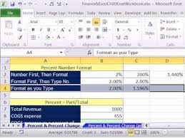 Excel Finance Class 05 Percent Percent Change Increase Decrease Percentage Number Formatting