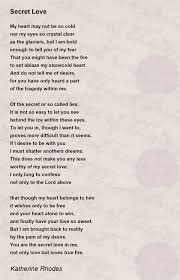 secret love poem by katherine rhodes