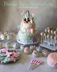 Vintage Fairy Garden Party Cake