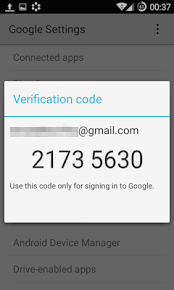 android verification code