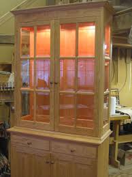 china cabinet with beveled glass doors