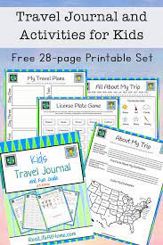 travel journal for kids free 28 page
