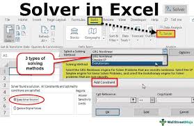 Solver In Excel Step By Step Tutorial