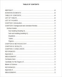 Each appendix should be labeled. 24 Table Of Contents Pdf Doc Free Premium Templates