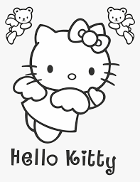 Give them gliiters & stickers to add creativity to the pages. Transparent Hello Kitty Logo Png Hello Kitty Coloring Pages Hd Png Download Kindpng