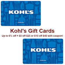 This is not true as stated by many others. Kohl S Gift Cards Up To 6 Off 5 Off 25 Or 10 Off 40 Or More Mybargainbuddy Com