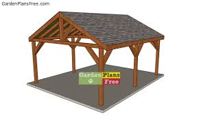 16x20 pavilion with gable roof free