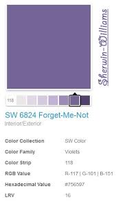 Sherwin Williams Sw6824 Forget Me Not
