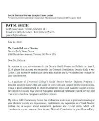 Medical Social Worker Cover Letter Outreach Worker Cover Letter