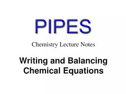 Ppt Chemistry Lecture Notes Writing