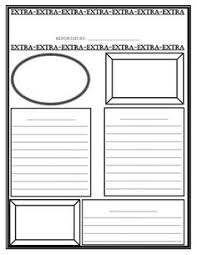Blank Newspaper Template For Kids Printable Places To Visit