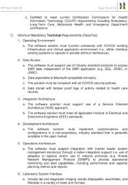 Request For Proposal Electronic Medical Record Project Its