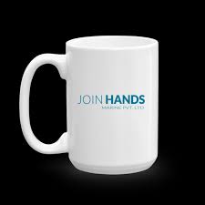 Join Hands Coffee Mug Blue Join