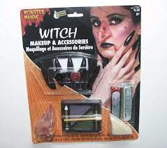 new nip halloween witch makeup kit nose