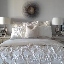 white pintuck comforter design ideas