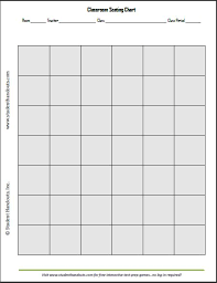 Printable 6 X 7 Classroom Seating Chart Seating Chart