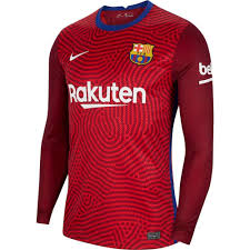 New barcelona home shirt set to feature yellow stripes. Barcelona Kids Red Goalkeeper Shirt 2020 21 Official Nike