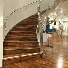 gl curved floating wood stair nosing