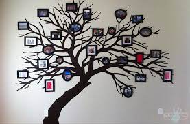 Family Tree Wall Using Decals And