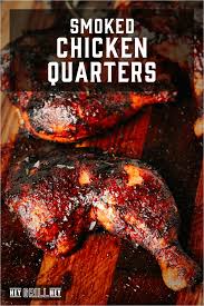 bourbon glazed smoked en quarters