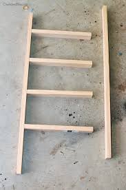 diy mini wooden ladder tutorial
