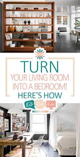 turn your living room into a bedroom