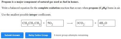 Complete Oxidation Reaction