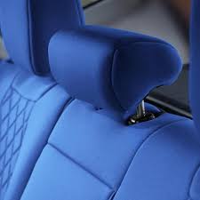 Fh Group Neoprene Custom Fit Full Set Seat Covers For 2017 2022 Honda Cr V Lx Ex And Ex L Solid Blue