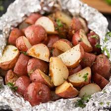 foil pack grilled red potatoes