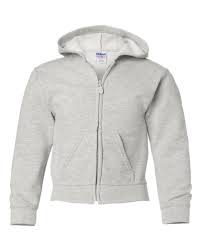 Gildan Heavy Blend Youth Full Zip Hooded Sweatshirt