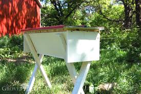 Feeder for top bar hive box. Building A Top Bar Hive The Grovestead