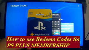 how to use redeem codes for ps plus